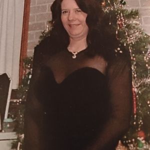 Full length valour/velvet dress.